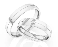 Obrączki Ślubne Apart. Platyna. Wzór 4/503