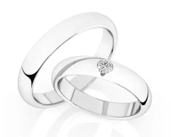 Obrączki Ślubne Apart. Platyna. Wzór 4/502