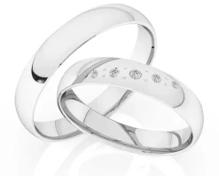 Obrączki Ślubne Apart. Platyna. Wzór 4/506