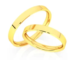 Obrączki Ślubne Apart.  Żółte złoto. Wzór 37