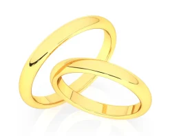 Obrączki Ślubne Apart.  Żółte złoto. Wzór 244