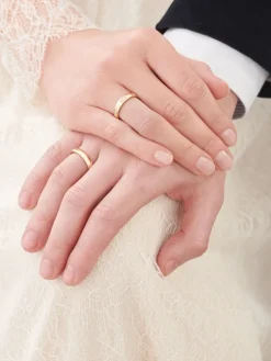 Obrączki Ślubne Apart.  Żółte złoto. Wzór 4/31