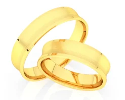 Obrączki Ślubne Apart.  Żółte złoto. Wzór 38