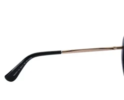 Okulary przeciwsłoneczne damskie, okrągłe, czarne