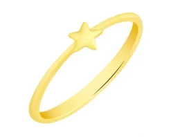 Pierścionek srebrny - gwiazda