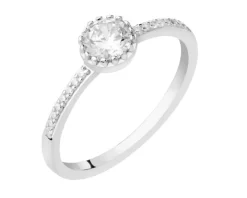 Pierścionek srebrny z cyrkoniami