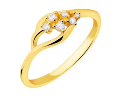 Pierścionek srebrny z cyrkoniami