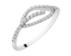 Pierścionek srebrny z cyrkoniami