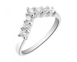 Pierścionek srebrny z cyrkoniami