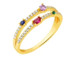 Pierścionek srebrny z cyrkoniami