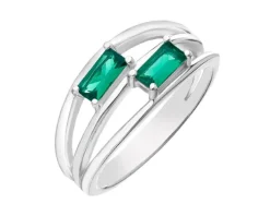 Pierścionek srebrny z cyrkoniami