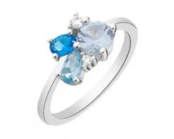 Pierścionek srebrny z cyrkoniami