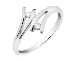 Pierścionek srebrny z cyrkoniami
