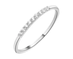 Pierścionek srebrny z cyrkoniami