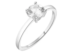 Pierścionek srebrny z cyrkonią