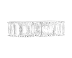 Pierścionek srebrny z cyrkoniami - Eternity