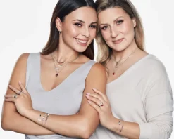 Pierścionek srebrny z cyrkoniami - serca