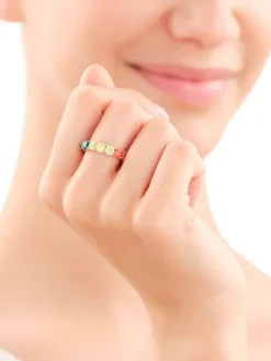 Pierścionek srebrny z cyrkoniami - Eternity