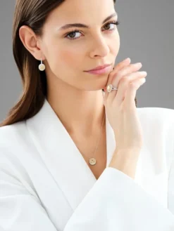 Pierścionek z białego i żółtego złota z diamentami - VS2/Fancy Light Yellow - 1,57 ct - próba 750