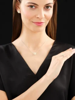 Pierścionek z białego i żółtego z diamentami - 0,72 ct - próba 585