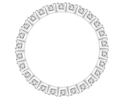 Pierścionek z białego złota z brylantami - Eternity - 1,22 ct - próba 750