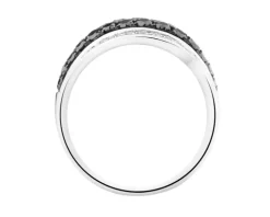 Pierścionek z białego złota z brylantami - 0,77 ct - próba 585