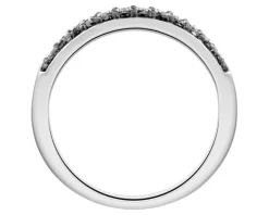 Pierścionek z białego złota z diamentami - 0,32 ct - próba 585