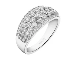 Pierścionek z białego złota z diamentami - 1,00 ct - próba 585