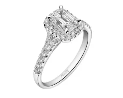 Pierścionek z białego złota z diamentami - SI1/H - 1,50 ct - próba 750