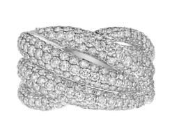 Pierścionek z białego złota z diamentami - 2,13 ct - próba 585