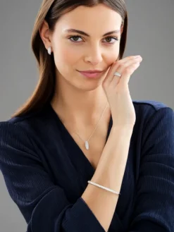 Pierścionek z białego złota z brylantami - 0,75 ct - próba 750