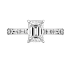 Pierścionek z białego złota z diamentami - SI1/H - 1,19 ct - próba 750