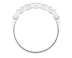 Pierścionek z białego złota z brylantami laboratoryjnymi - 1,00 ct - próba 750