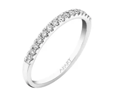 Pierścionek z białego złota z brylantami - 0,20 ct - próba 585