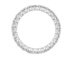 Pierścionek z białego złota z diamentami - Eternity - 2,39 ct - próba 750