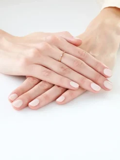 Pierścionek z żółtego i białego złota z brylantem - 0,02 ct - próba 375