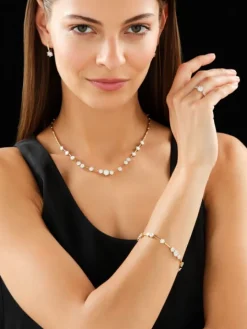 Pierścionek z żółtego i białego złota z brylantami - 0,55 ct - próba 585