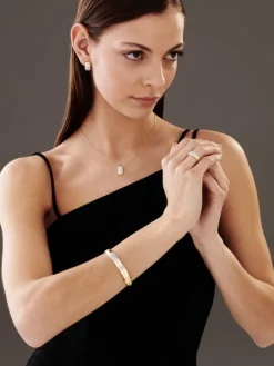 Pierścionek z żółtego złota z brylantami - 0,40 ct - próba 585