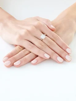 Pierścionek z żółtego złota z diamentami - 0,50 ct - próba 585