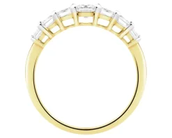 Pierścionek z żółtego złota z diamentami - 0,25 ct - próba 585