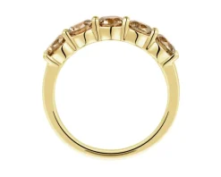 Pierścionek z żółtego złota z brylantami Champagne - 1,49 ct - próba 585