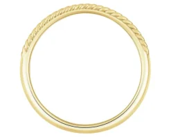 Pierścionek z żółtego złota z diamentami - 0,07 ct - próba 585