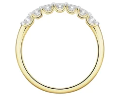 Pierścionek z żółtego złota z brylantami laboratoryjnymi - 0,51 ct - próba 585