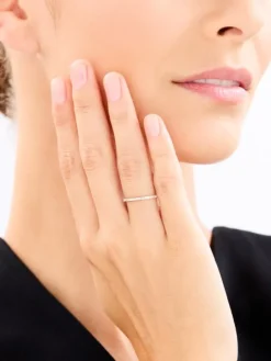 Pierścionek z żółtego złota z diamentami - 0,15 ct - próba 585