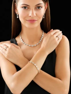 Pierścionek z żółtego złota z diamentami - 0,50 ct - próba 585