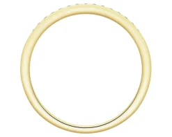 Pierścionek z żółtego złota z brylantami - 0,11 ct - próba 585