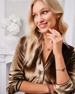 Pierścionek ze stali szlachetnej z markasytami - koniczyna