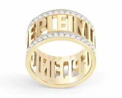 Pierścionek ze stali szlachetnej z cyrkoniami - Philipp Plein