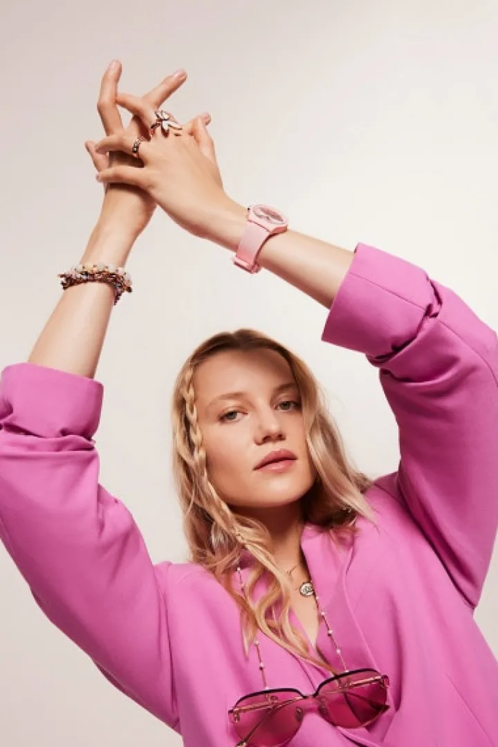 Pierścionek ze stali szlachetnej z kryształami - Eternity