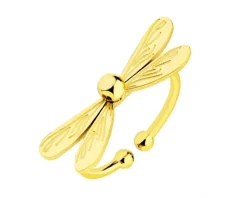 Pierścionek ze stali szlachetnej - ważka